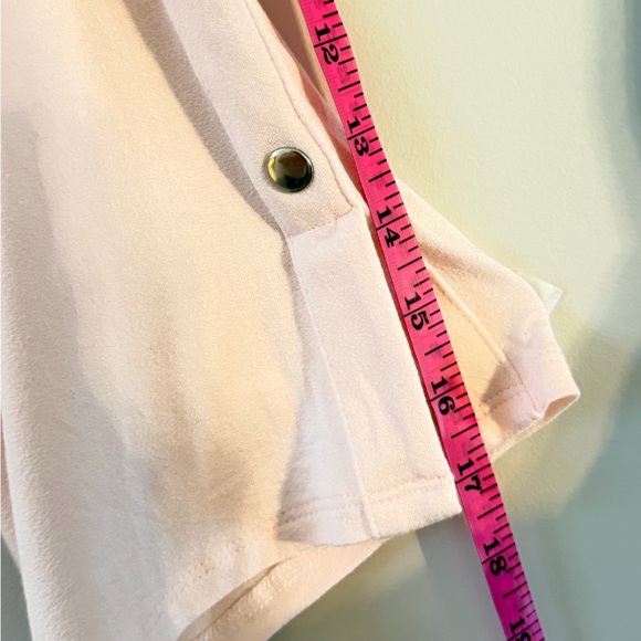 Apt. 9 Soft Pink Long Sleeve Tee with Button Detail Size XL - Picture 9 of 12